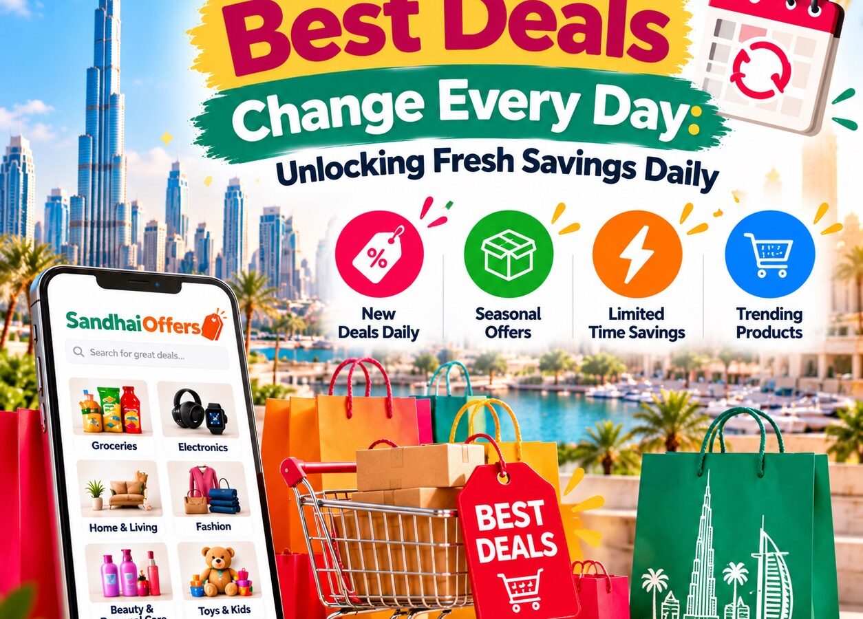 Dubai’s shopping scene is dynamic and ever-changing. Find out why the best deals keep evolving every day, helping you save big with daily fresh offers at SandhaiOffers.com.