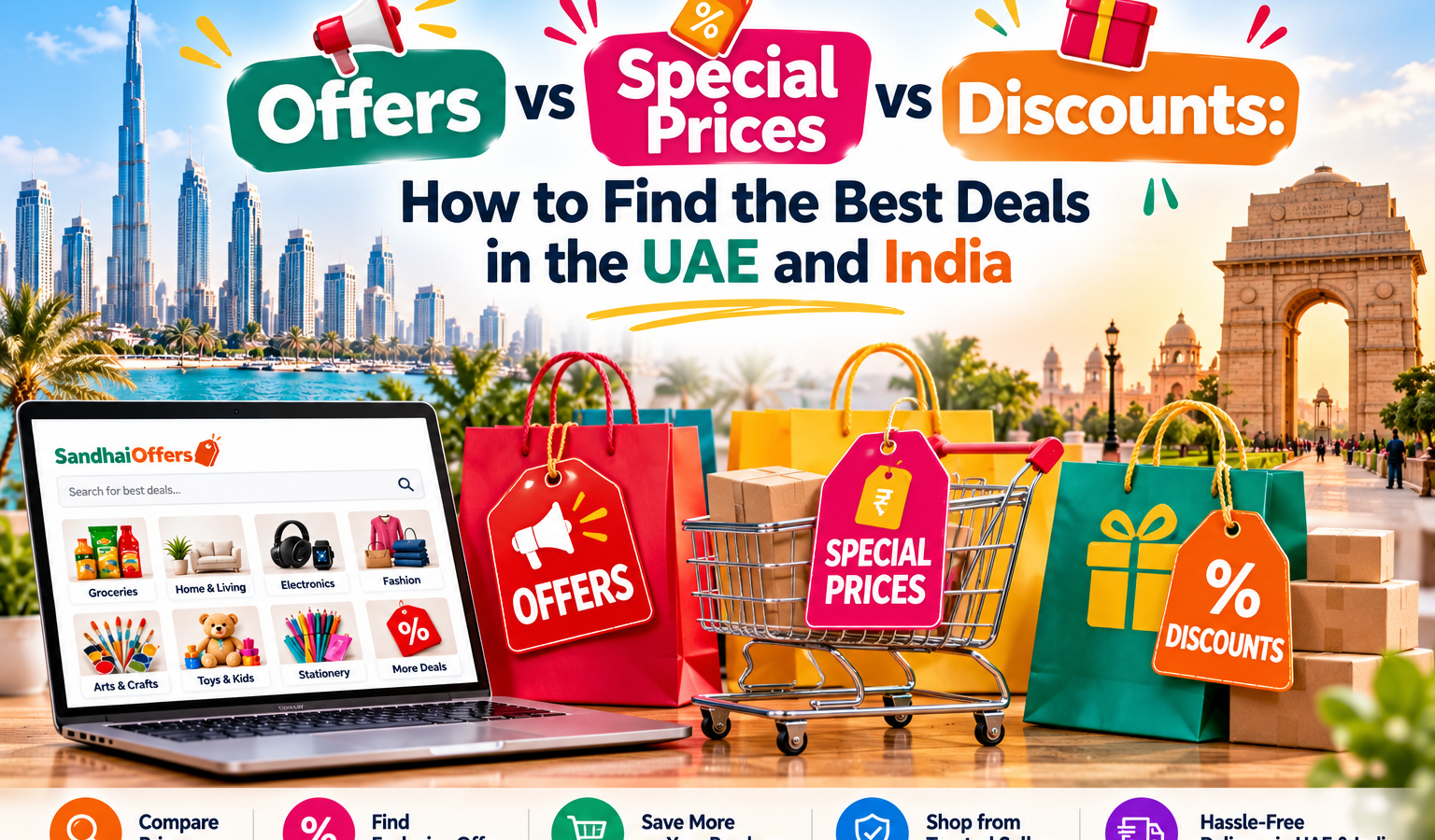 Understand the difference between offers, special prices, and discounts. Learn how to compare final prices, check promotion terms, and find better-value products in the UAE and India.